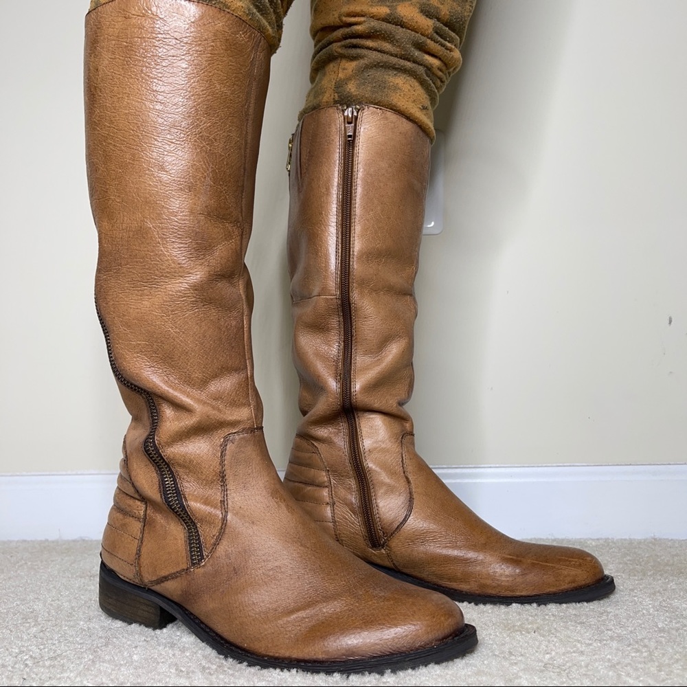STEVE MADDEN ‘Abby’ Cognac Boots